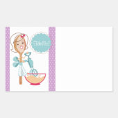 Farblöffel für Bäckereien Rechteckiger Aufkleber (Vorderseite)