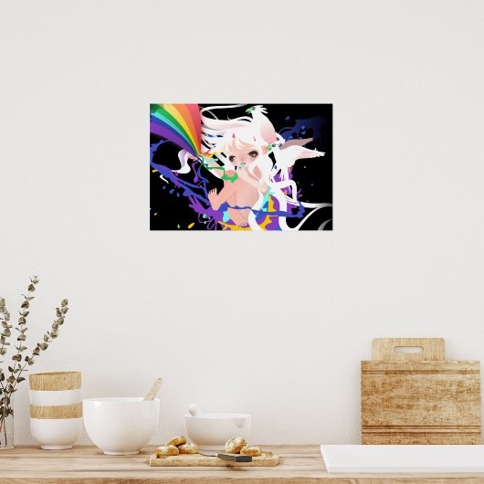 farblos majestätisch poster (Küche)