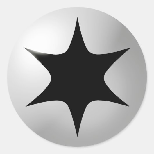 Farblose Energie Runder Aufkleber (Vorderseite)