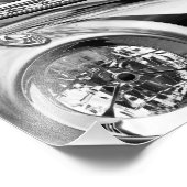 Farblose Klassik. Fotodruck (Ecke)