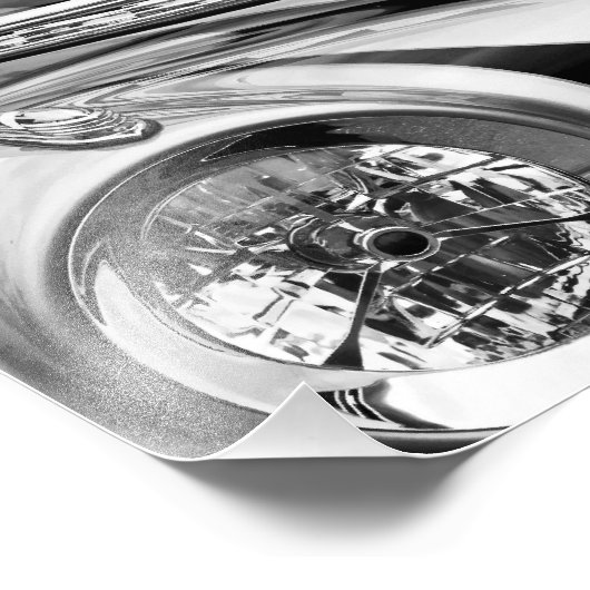 Farblose Klassik. Fotodruck (Ecke)