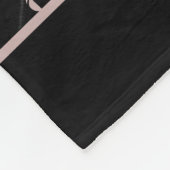 Farblose, nahtlose Blumenmuster, personalisierter  Fleecedecke (Ecke)