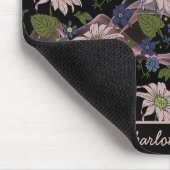 Farblose, nahtlose Blumenmuster, personalisierter  Mousepad (Ecke)