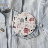 Farblose nahtlose Muster mit niedlichen Elefanten  Button (Beispiel)