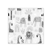 Farblose nahtlose Muster mit niedlichen Elefanten Gummistempel (Prägung)