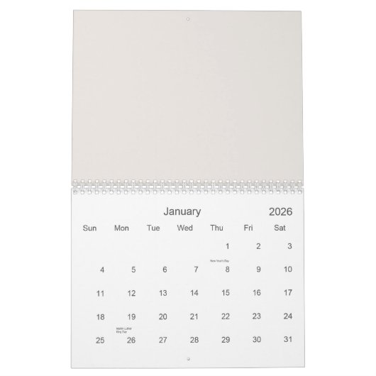 Farblose nahtlose Muster mit niedlichen Elefanten  Kalender (Jan 2026)