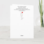 Farblose Sphynx Cat Grußkarte Dankeskarte (Rückseite)