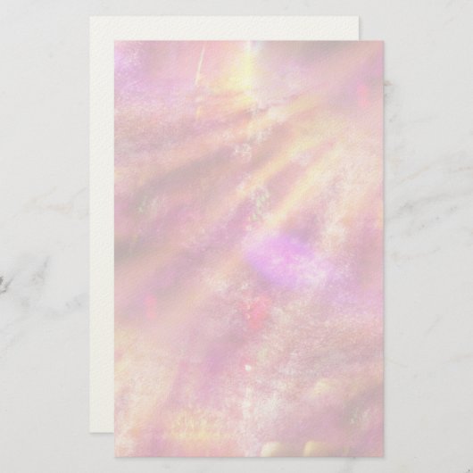 farbloser Hintergrund lila, rosa Briefpapier (Vorne/Hinten)