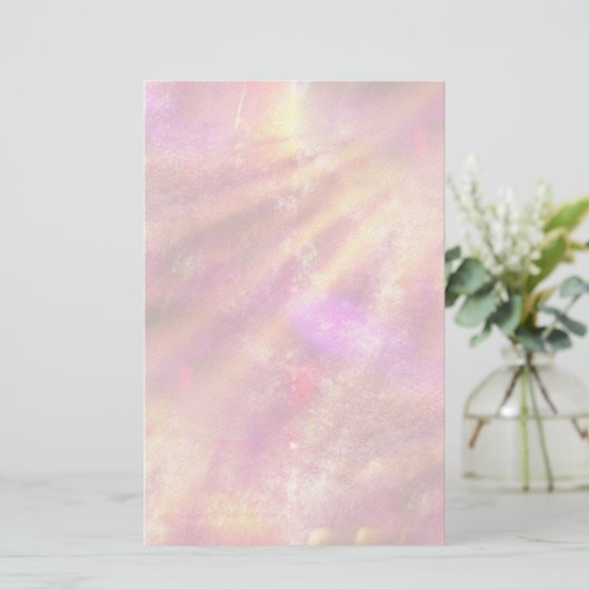 farbloser Hintergrund lila, rosa Briefpapier (Stehend Vorderseite)