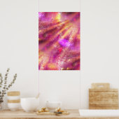 farbloser Hintergrund lila, rosa Poster (Küche)