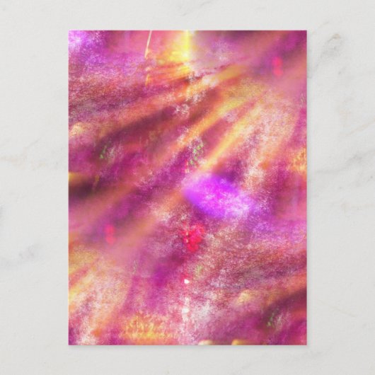 farbloser Hintergrund lila, rosa Postkarte (Vorderseite)