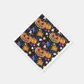 Farbloses, nahtloses Halloween-Muster Serviette (Ecke)