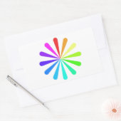 Farblüfterrad Rechteckiger Aufkleber (Umschlag)