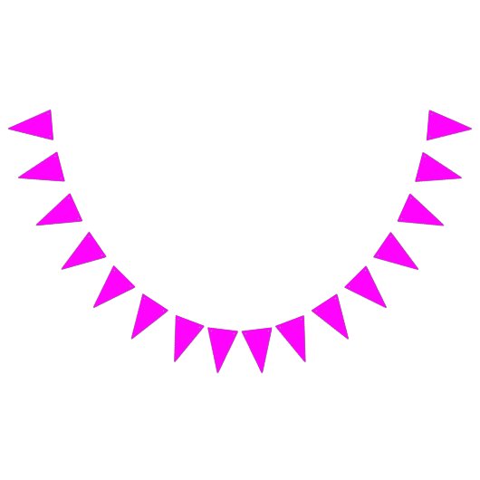 Farbmagenta Wimpelkette (Alle)