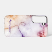 Farbmarbild-Musterpersonalisierung Samsung Galaxy Hülle (Rückseite (Horizontal))