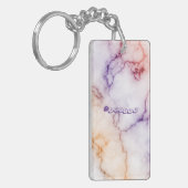 Farbmarbild-Musterpersonalisierung Schlüsselanhänger (Vorderseite links)