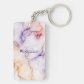 Farbmarbild-Musterpersonalisierung Schlüsselanhänger (Rückseite)