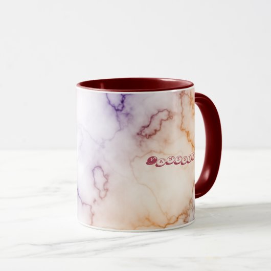 Farbmarbild-Musterpersonalisierung Tasse (VorderseiteRechts)