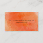 Farbmarkierungen (weiß) | Wasserfarbe Visitenkarte (Rückseite)