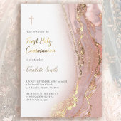 Farbmarmor | Erste Heilige Kommunion Einladung