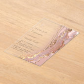 Farbmarmor | Konfirmation Acryleinladungen (Ablage )