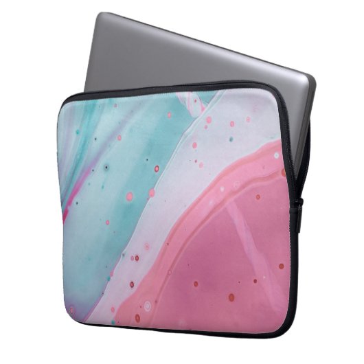 Farbmarmor Neopren Laptop-Sieb 13 Zoll Laptopschutzhülle (Vorderseite Links)