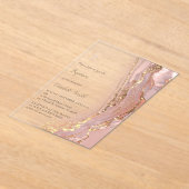 Farbmarmor | Taufe Acryleinladungen (Ablage )