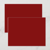 Farbmaroon Postkarte (Vorne/Hinten)