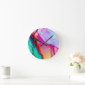 Farbmashup Runde Wanduhr (Zuhause)