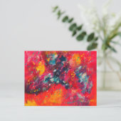 Farbmeditation Postkarte (Stehend Vorderseite)