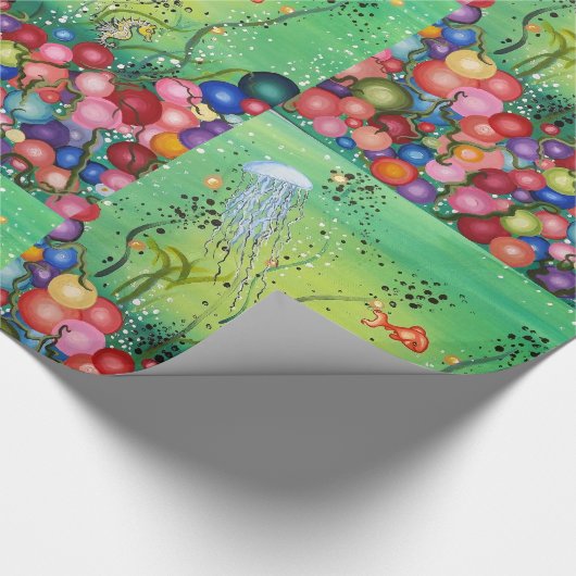 Farbmeer Geschenkpapier (Ecke)