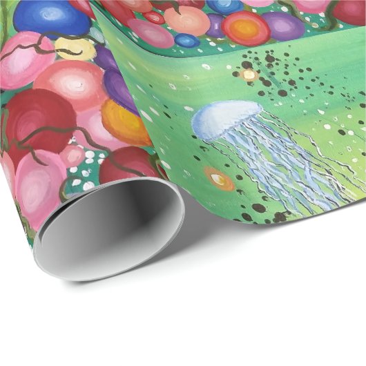 Farbmeer Geschenkpapier (Rolleneckpunkt)