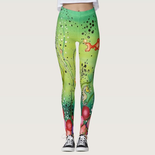 Farbmeer Leggings (Vorderseite)