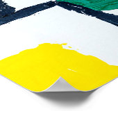 Farbmesser; Abstrakte Rastermalerei; Poster (Ecke)