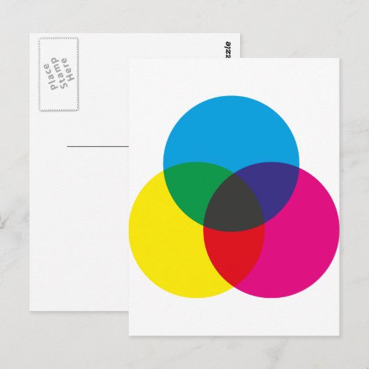 Farbmischdiagramm Postkarte (Vorne/Hinten)