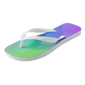 Farbmischung 2 Flip Flops Badesandalen (Schrägansicht)