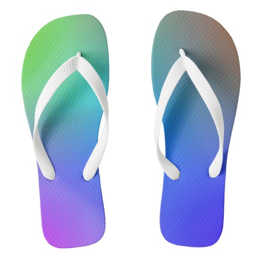 Farbmischung 2 Flip Flops Badesandalen (Fußbett)