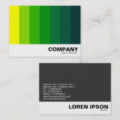 Farbmischung - Gelb bis dunkelgrün Visitenkarte (Vorne/Hinten)