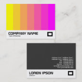 Farbmischung - Gelb zu Magenta Visitenkarte (Vorne/Hinten)