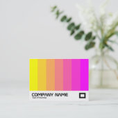 Farbmischung - Gelb zu Magenta Visitenkarte (Stehend Vorderseite)