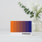 Farbmischung: orange bis dunkelblau visitenkarte (Stehend Vorderseite)