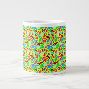 Farbmischungen sind gemusterte Platten Jumbo-Tasse