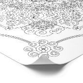 Farbmittel - Spiralen Poster (Ecke)