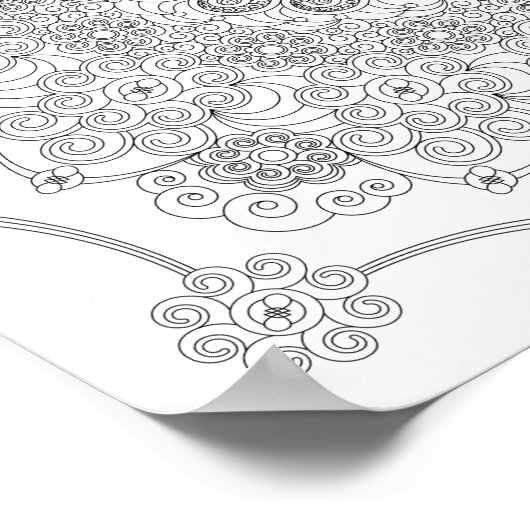 Farbmittel - Spiralen Poster (Ecke)