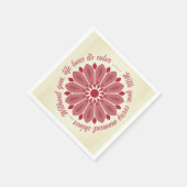 FARBMODERNE BLUME GIFT DAUGHTER SISTER MAMA SERVIETTE (Ecke)