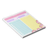 Farbmodifizierbares Blankblatt Konditorrei Rezept Notizblock (angewinkelt)