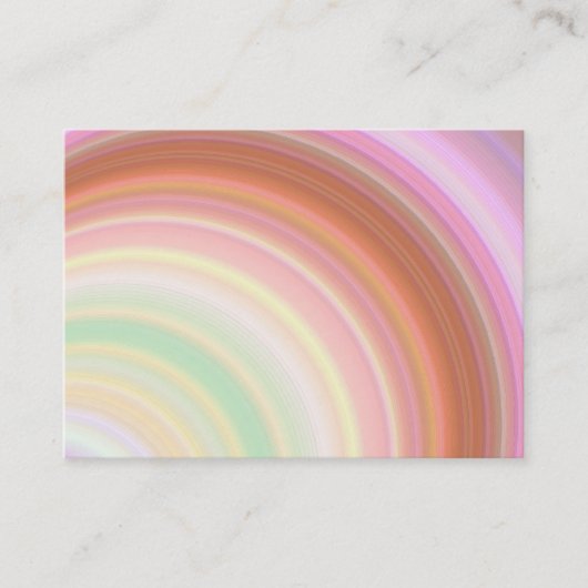 Farbmollige Visitenkarte (Vorderseite)