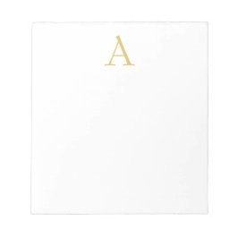 Farbmonogramm Beruflich weiß Notizblock