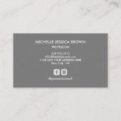 FARBMONOGRAMM BERUFLICHES SOZIALKONTO VISITENKARTE (Rückseite)