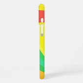 Farbmonogramm-Muster für leuchtende Zirkusfarben iPhone Hülle (Linke Seite)